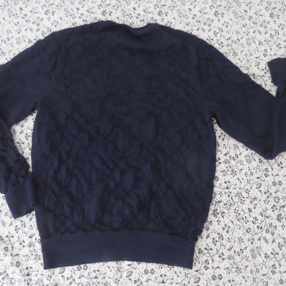 polo ralph lauren navy blue washable merino wool sweater jumper S - Picture 3 of 7